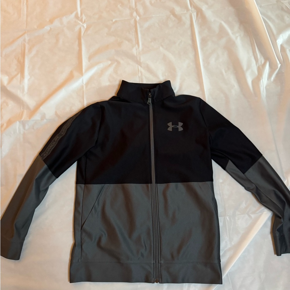 Under Armour Kids Two-Tone Black and Gray Jacket
